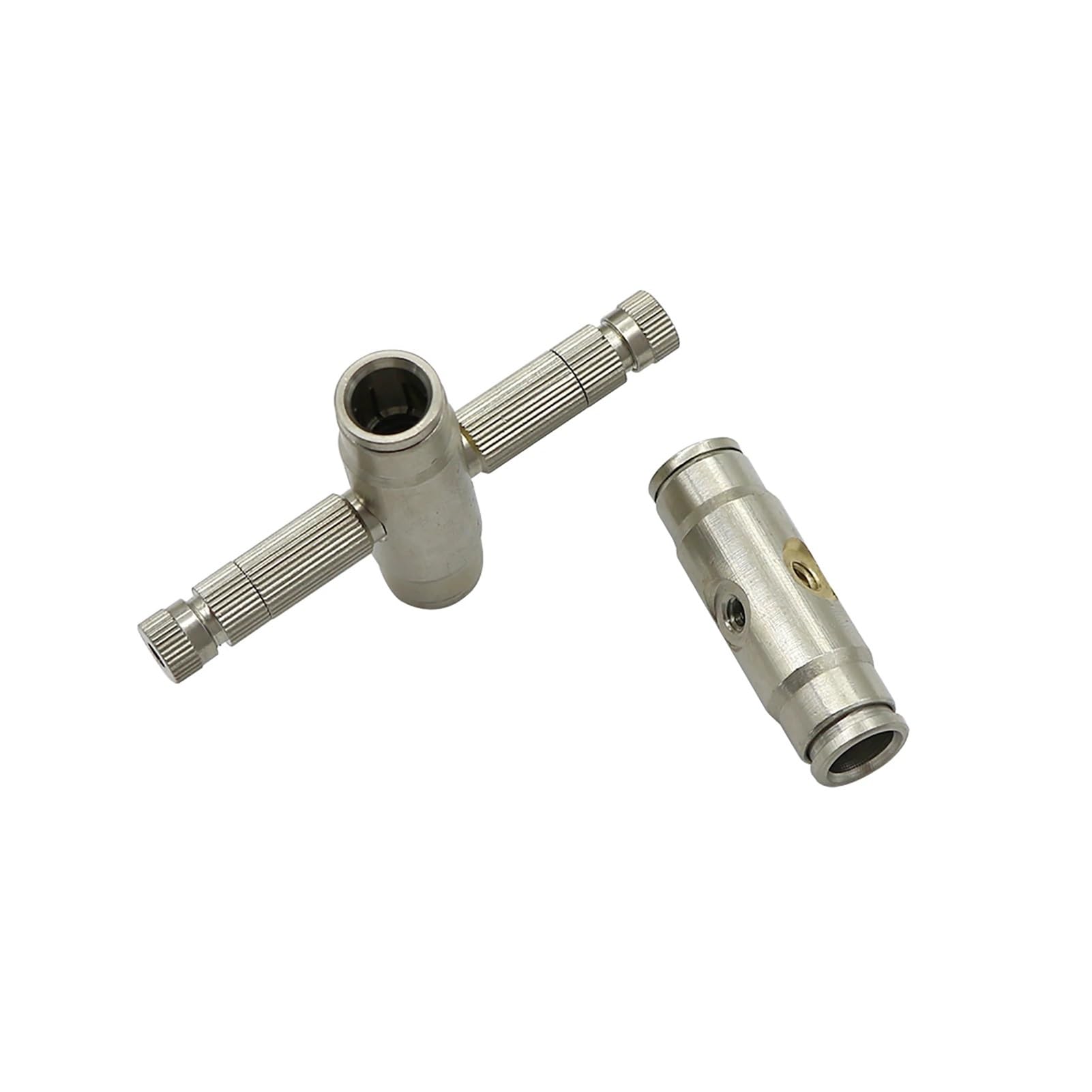20 pezzi 3/8" Connettore rapido a innesto OD 9,52 mm Raccordo for tubi Raccordi for sistemi di irrigazione a nebulizzazione a pressione for giardinaggio e raffreddamento(4-way)