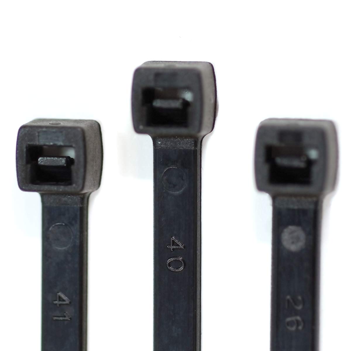 R1121 Set di Fascette stringicavo, qualità Professionale, 200-450 mm, 4000 Pezzi, Colore: Nero