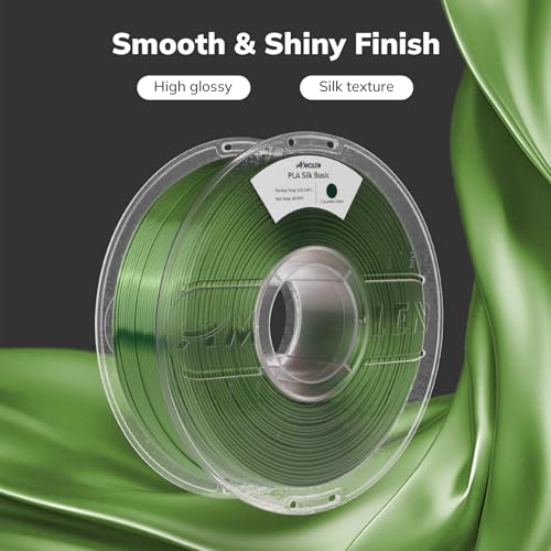 Image of AMOLEN Silk PLA Filament 1.75mm 3D Printer Filaments, Accuracy ±0.02mm Shiny Filament for 3D Printing, 1kg(2.2lbs) Spool, Compatible with Most FDM Printer