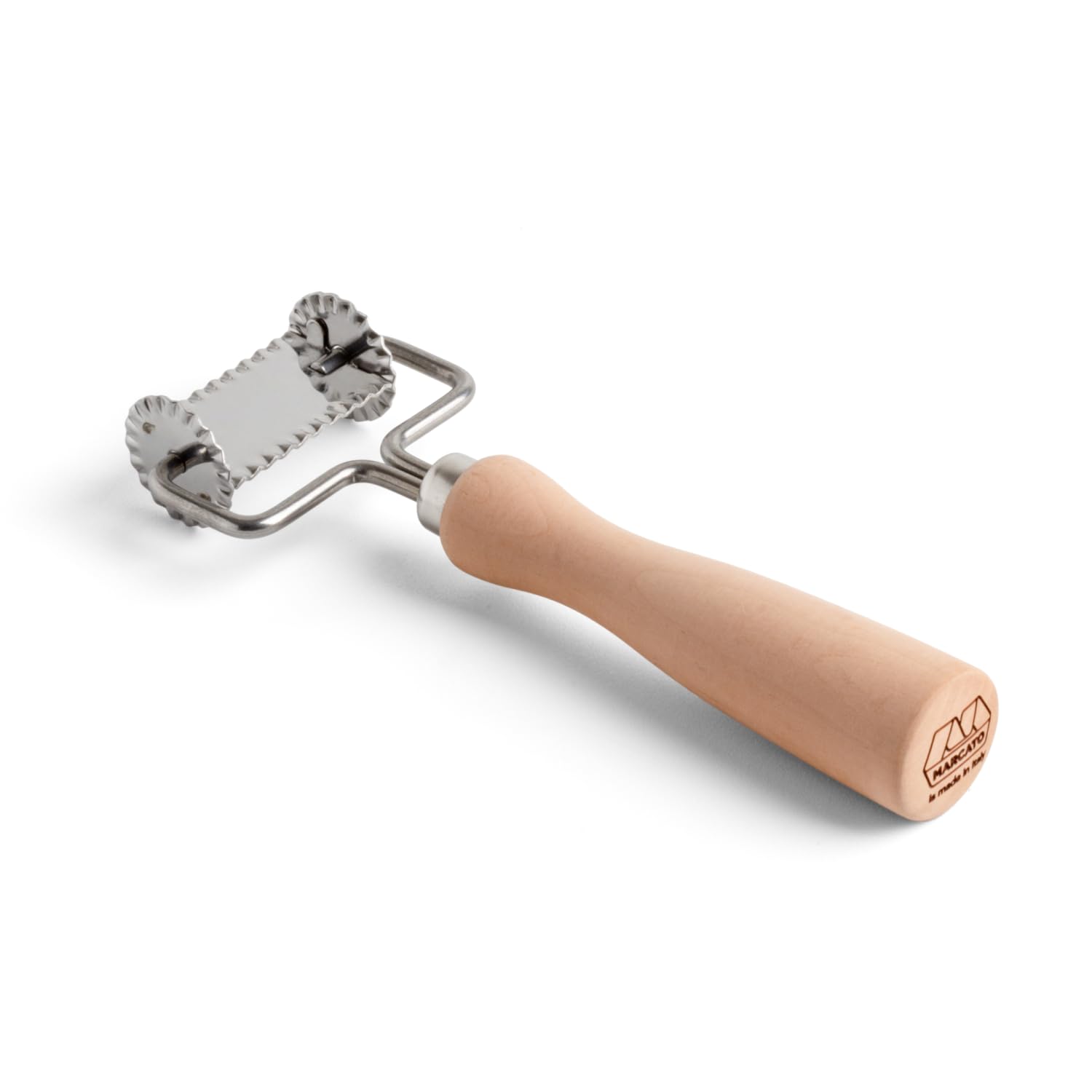 Cortador de pasta cuadrado Marcato de 4 cm, molde de acero dentado duradero