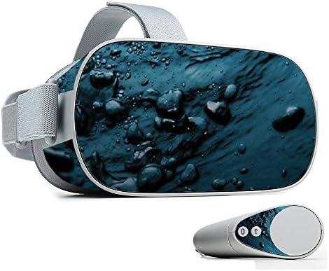MightySkins Skin Compatible with Oculus Go Mobile VR - Blue Storm | Protective, Durable, and Unique Vinyl Decal wrap Cover | Easy to Apply, Remove, and Change Styles | Made in The USA