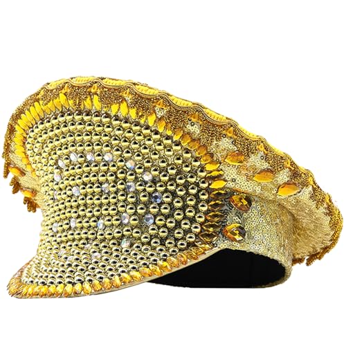Chapeau de festival à paillettes fedora strass pour mariage et fête