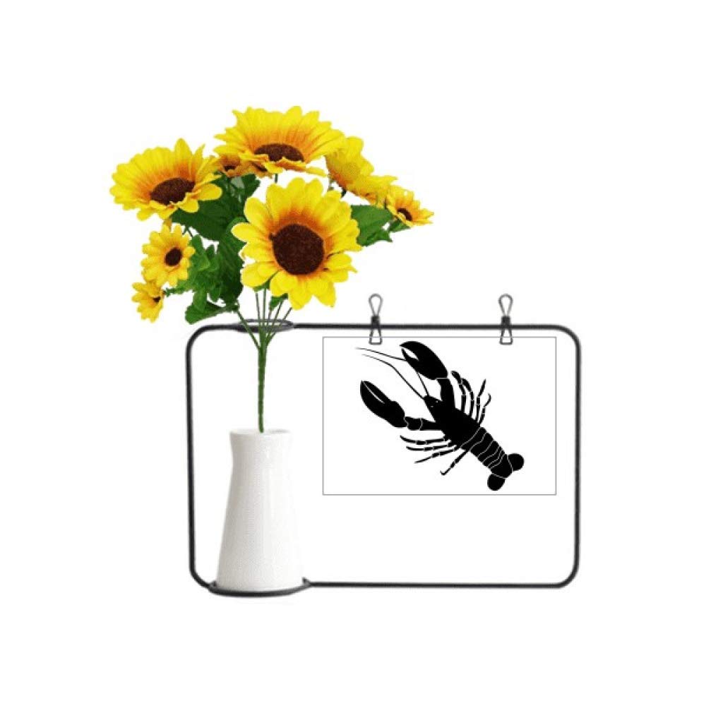 Carte crevettes noires illustration marine en haute définition pour papeterie fine