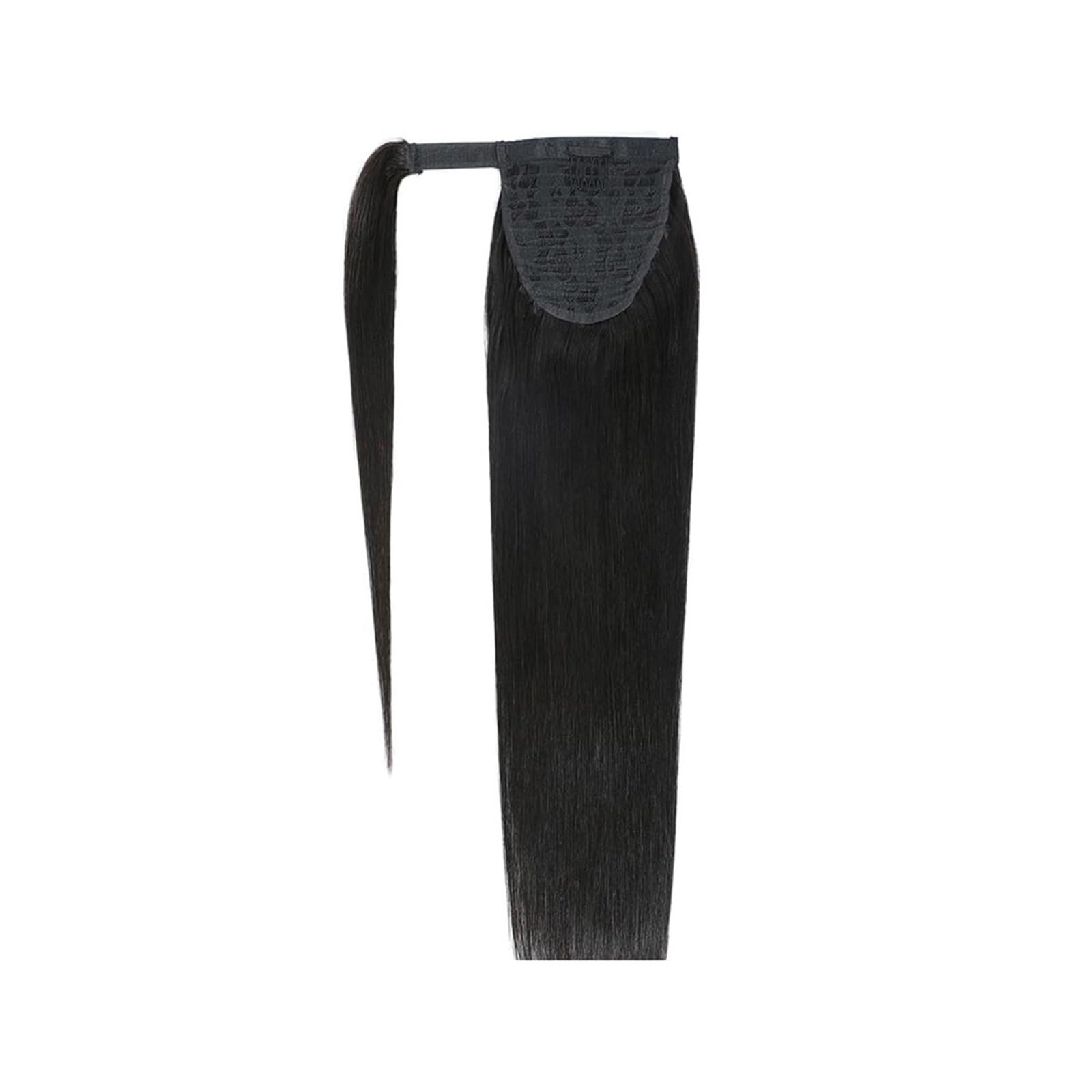 Przedłużenie kucyka Proste, długie kucyki, naturalne, czarne, owinięte, doczepiane do włosów Koński ogon(20inches)