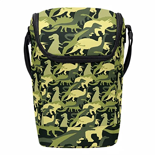 Bolsa de almuerzo de camuflaje portacomidas térmico lonchera para la escuela y el trabajo 2