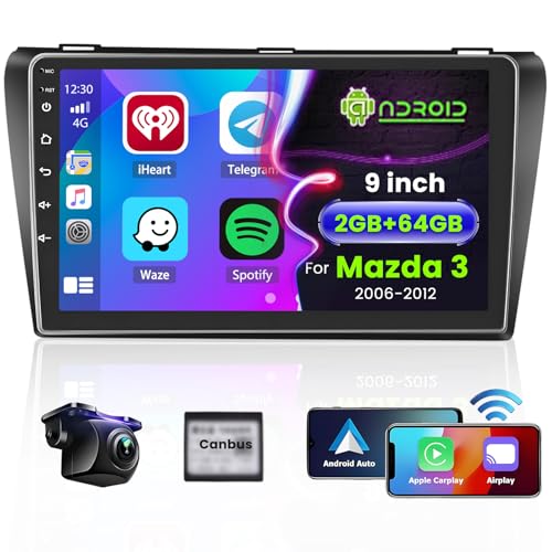 [2G+64G] Hikity Autoradio Navi Für Mazda 3 2006-2012 Android 13 Wireless