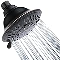 BRIGHT SHOWERS High Pressure Rain Showerhead 9 Spray Settings Shower Head, Angle Adjustable Bathroom Showerhead, 1-Min Installation, Oil Rubbed Bronze