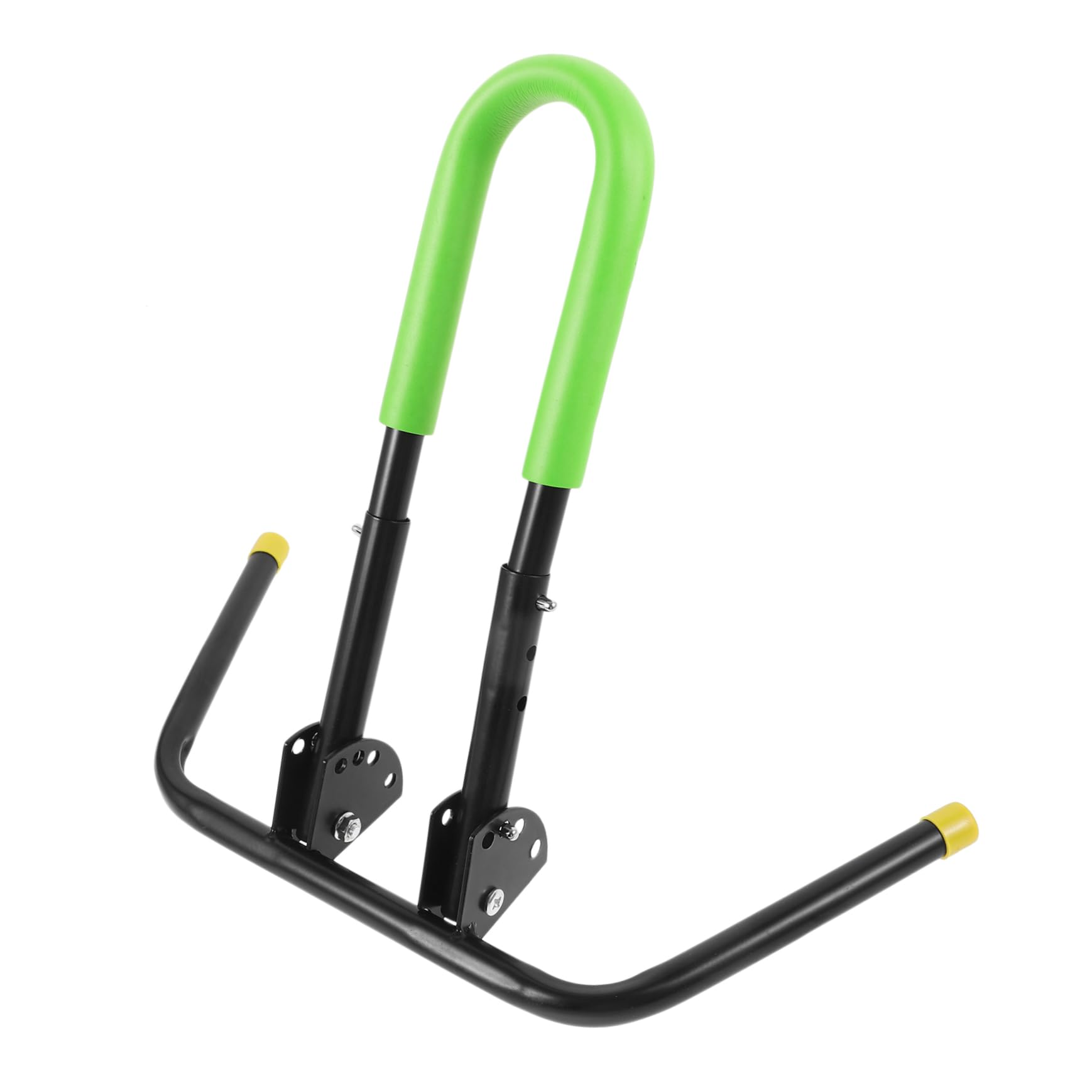 ibasenice Soporte Ajustable para Scooter y Bicicleta Metálico Desmontable para Estacionamiento Estable Soporte Plegable para Bicicleta Infantil y Balance Bike Accesorio de Seguridad Verde