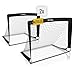 Racetex Set de 2 But de Foot Enfant Exterieur - Goal de Foot avec Sac de Transport utile - [Version avec Barres renforcées en Fibre de Verre] - Cage de Foot Enfant extérieur (Noir)