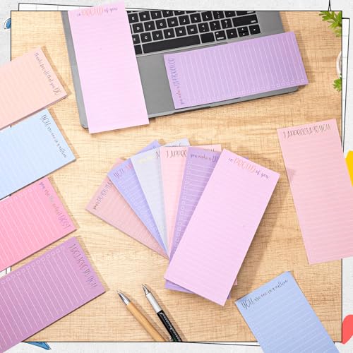 Image of Censen 10 Pack 500 Sheets to Do List Notes Daily Checklist Notepad with 50 Sheets Undated Memo Pad Color Block Shopping List Weekly Plan Notepad Organizer Planners (Morandi,Motivation Words) | Note Book 517 Sheets Colorful Memo Pad Office School Supplies Planner Shopping Weekly Plan Task Organizer Tear-off Design