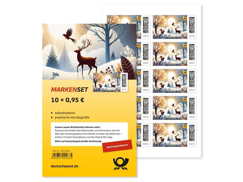 Deutsche Post Briefmarken 10 x 0,95€, Briefmarken...