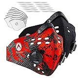 Axsyon Dust Mask- Sports & Lifestyle Face Mask- 3 Filters & 2 Valves Included. Suitable for Woodworking, Outdoor Activities. N95