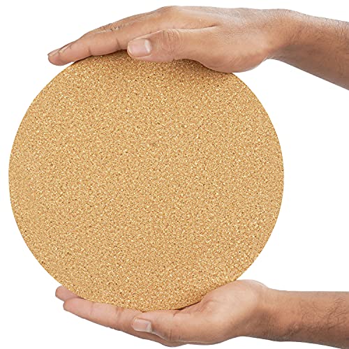 Belle Vous Salvamanteles para Ollas Calientes Redondos de Corcho (Pack de 4) 21,6 cm de Diámetro,1 cm de Grosor… - Imagen 4