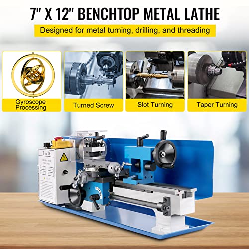 Metalldrehbank Mophorn Drehmaschine 2500rpm mit 550W Leistung