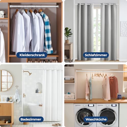 Mavivegue Kleiderstange Schrank, 43.1–107.5CM Kleiderstange Ausziehbar – Ansicht 6