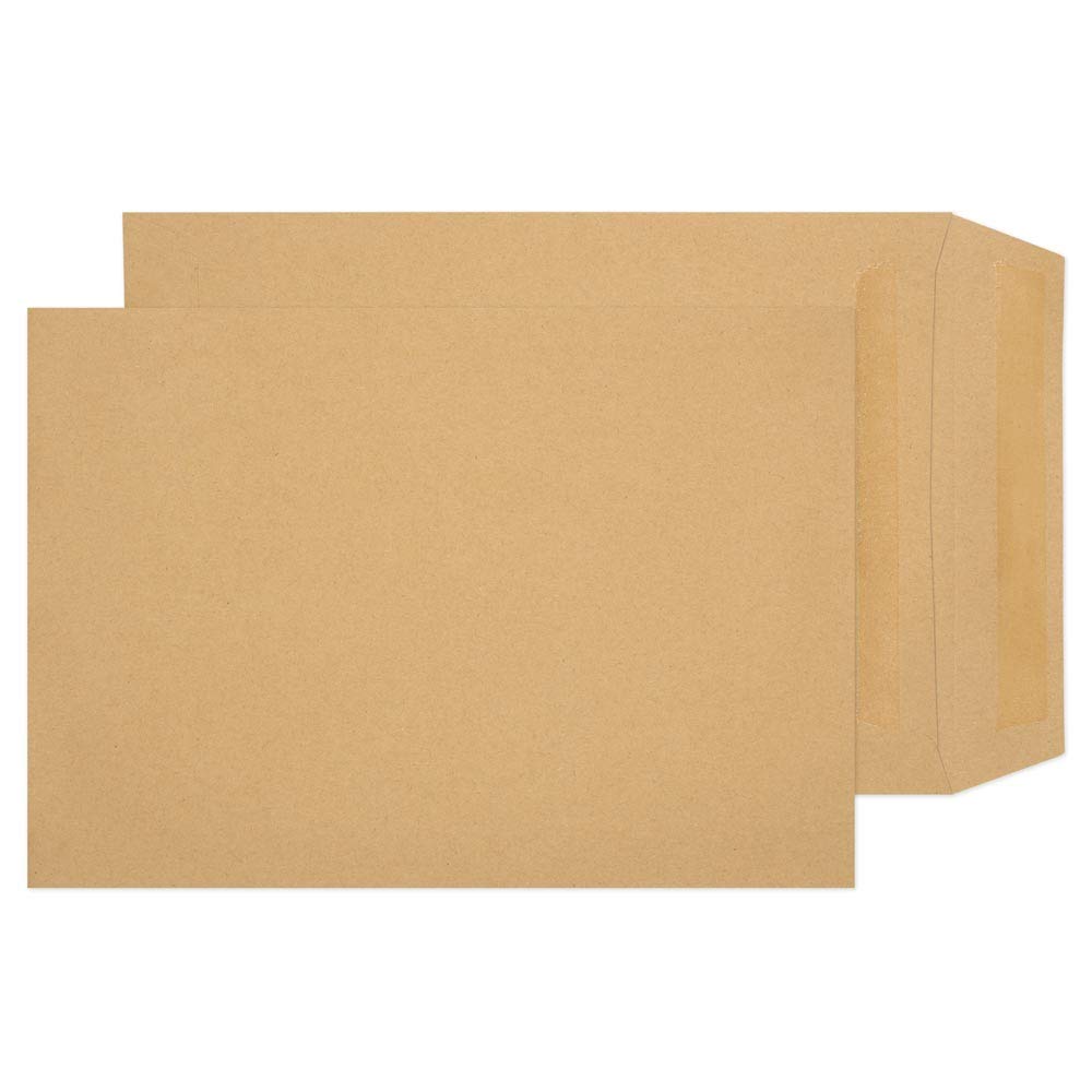 Envelope Manilla Gummed Plain 254x178mm