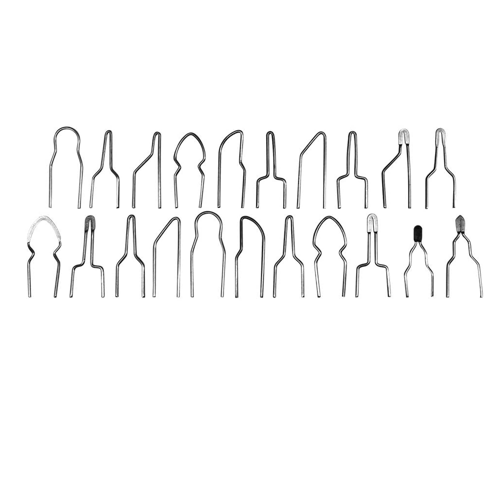 21 Pcs Professional Pyrography Replacement Tips for Burning Wood Kit, Burning Wood Wire Tips for Replacement Pyrography Wire Kit Silver