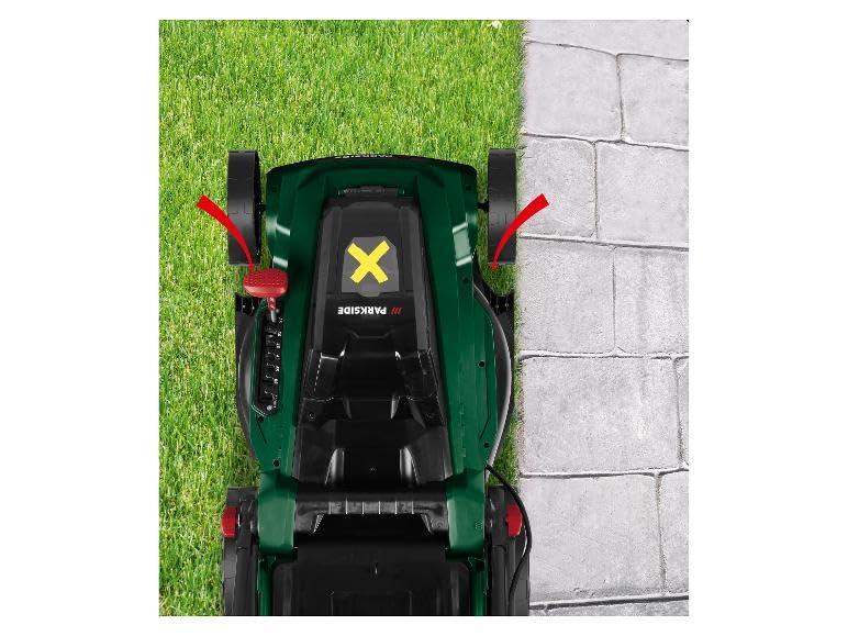 Park Side akumulatorowa kosiarka PRMA 40 E3 40 V - 580 m² tacka 50 l bezszczotkowa kompatybilna z X20V Team, baterie nie są dołączone