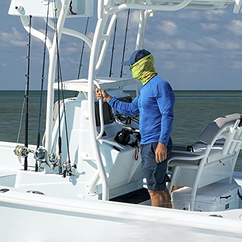 Image of BUFF CoolNet UV Neck Gaiter, UPF 50 Sun Protection, Breathable, Versatile, Quick Dry Face Mask, Fishing Designs, Adult Size