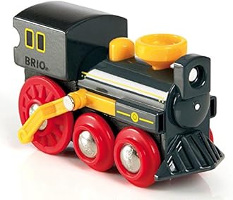BRIO World Classic Steam Train Engine - Toys for Kids Age 3 Years Up - Add On Railway Accessory