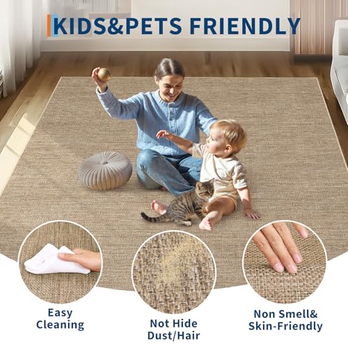 Easy Jute Tapete 8x10 Lavable Interior y Exterior miniatura 5