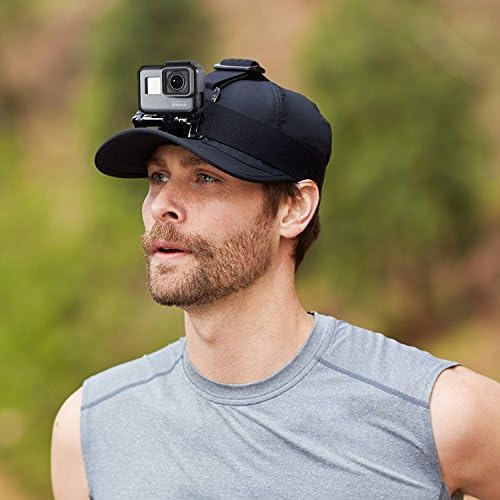 StylishDevice Action Camera Strap + J-Hook, Thumbscrew & Drawstring Storage Bag. Compatible with GoPro and all action cameras (Head Harness)