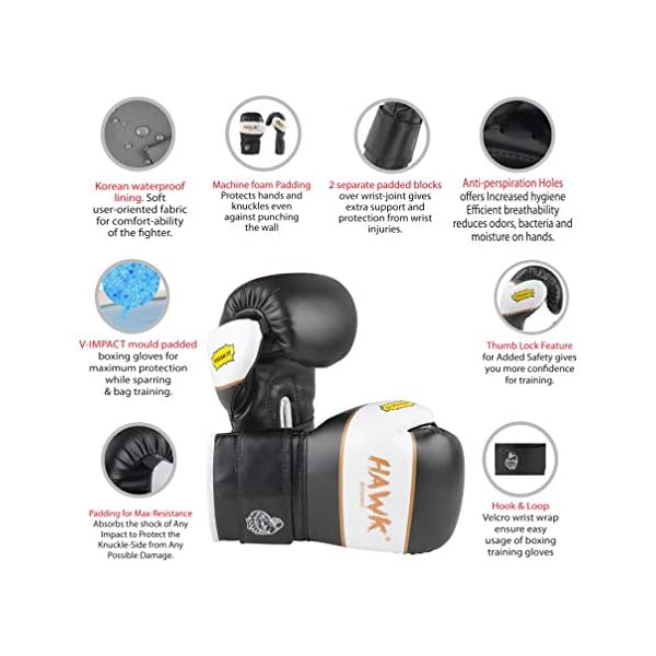 Kids-Boxing-Gloves-for-Kids-Children-Youth-Punching-Bag-Kickboxing-Muay-Thai-Mitts-MMA-Training-Sparring-Gloves Kids Boxing Gloves for Kids Children Youth Punching Bag Kickboxing Muay Thai Mitts MMA Training Sparring Gloves (Black, 6 oz)