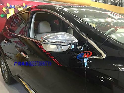 2pcs Chrome Rearview Side Mirror Molding Cover Trim Strip Decorative Emblems for Nissan Murano 2015 2016 2017 2018 2019 2020 2021 2022 2023