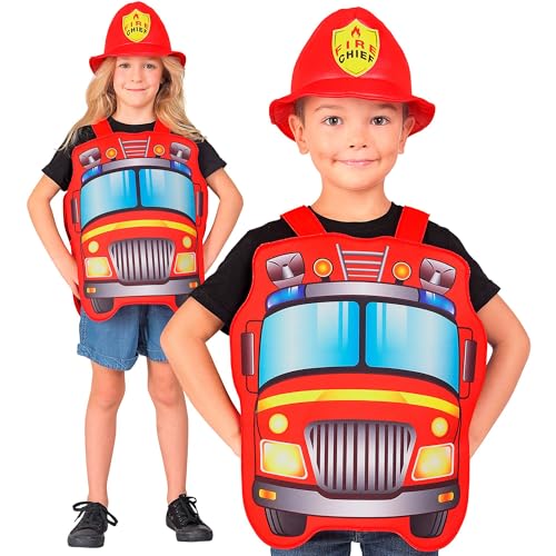 Costume Bambino FBI Widmann - Gilet E Berretto, Taglia 140 Cm