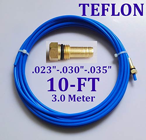 Chnsalescom Mig Welding Liner Miller M Series Hobart Mig Gun Liner Ptfe Graphite Steel (Teflon-Blue,10 Feet) #TOP1