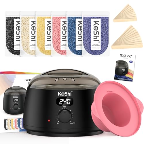 KeShi Digital Wax Warmer Kit with 6 Bead Bags for Full Body