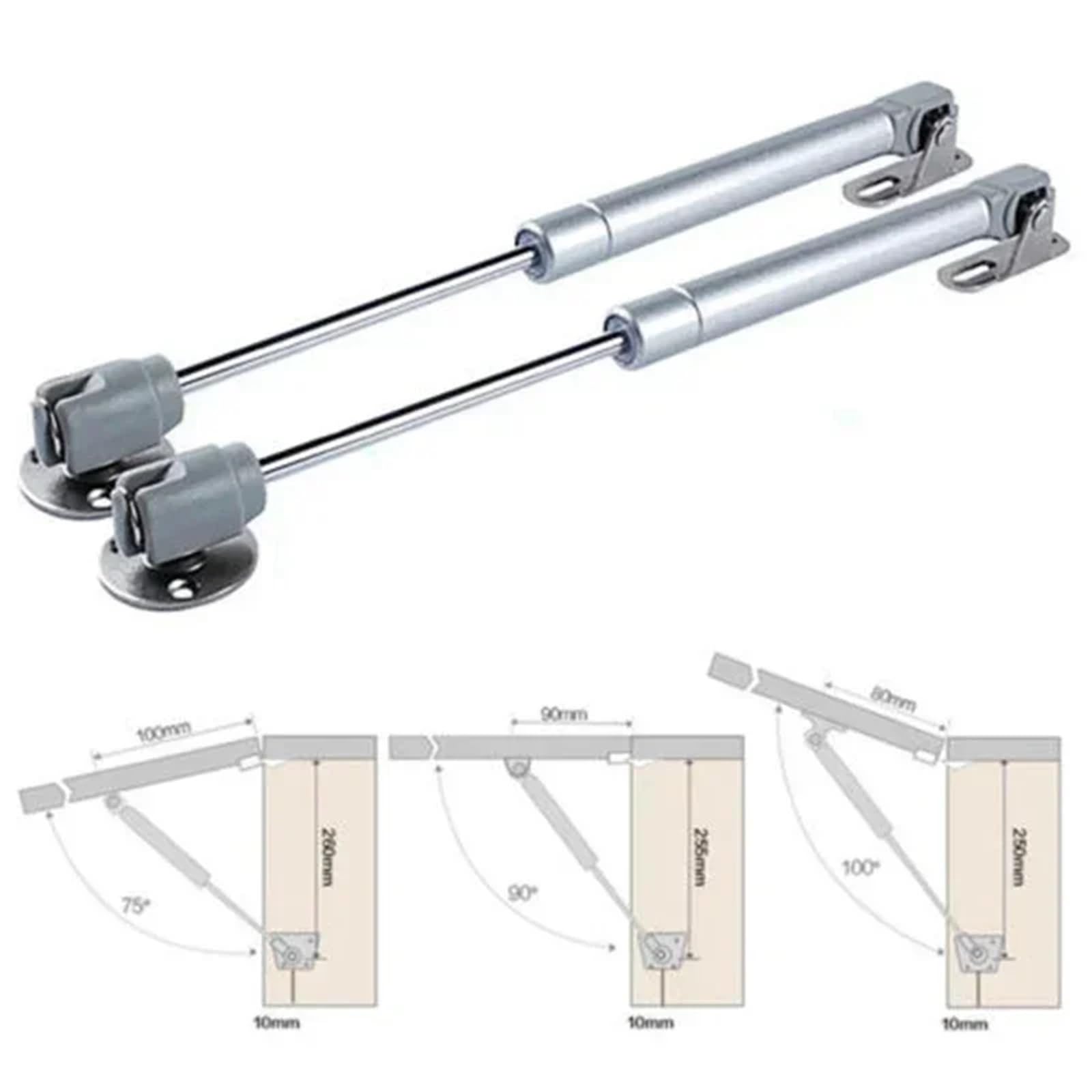 6 stücke Schrank Scharniere Möbel Gas Frühling Küche Tür Lift Unterstützung Deckel Bleibt Absenkautomatik Öffnen Cabient Hardware Für Küchenmöbel(15KG 150N)