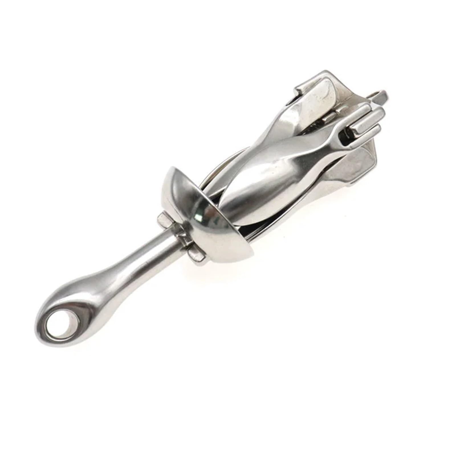 Kotwica do łodzi pontonowa ze stali nierdzewnej, kotwica metalowa, kajaka, tratwy, rybackiej, 0,7 kg/1,5 kg - Aqua-stal