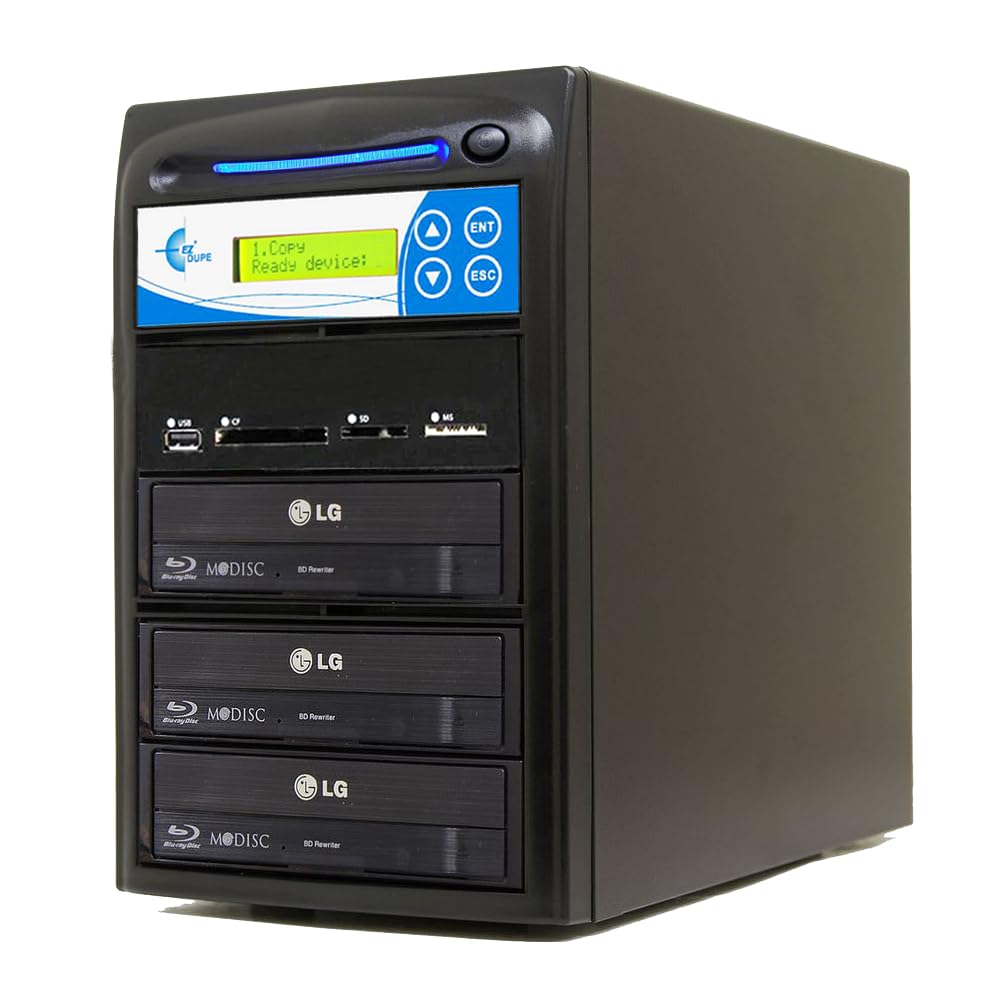1 to 2 Media Mirror Duplicator - Flash Media / Disc to Blu-Ray M902-SSPBD