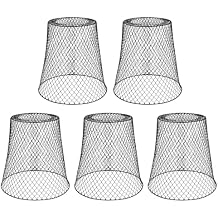 Plant Cloche, 5 Metal Plant Cages, Chicken Wire Plant Covers, Heavy Duty Plant Protectors, Garden Protection from Animals, Plant Protector for Keeping Rabbits Chickens Birds Squirrels Small A