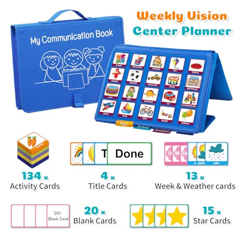 BOHEMIABY PECS Communication Book for Autism & Nonverbal Kids - 196 Picture Cards for Speech Therapy, Visual Behavior Aid with Emotion & Daily Learning, Special Education Materials for Home & School - Image 7