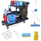 SAUBER IN REKORDZEIT: Unser Reinigungswagen ist nicht nur schnell aufgebaut, sondern auch die Oberflächen- & Bodenreinigung fix fertig – Abfall wird auch ganz leicht beseitigt.