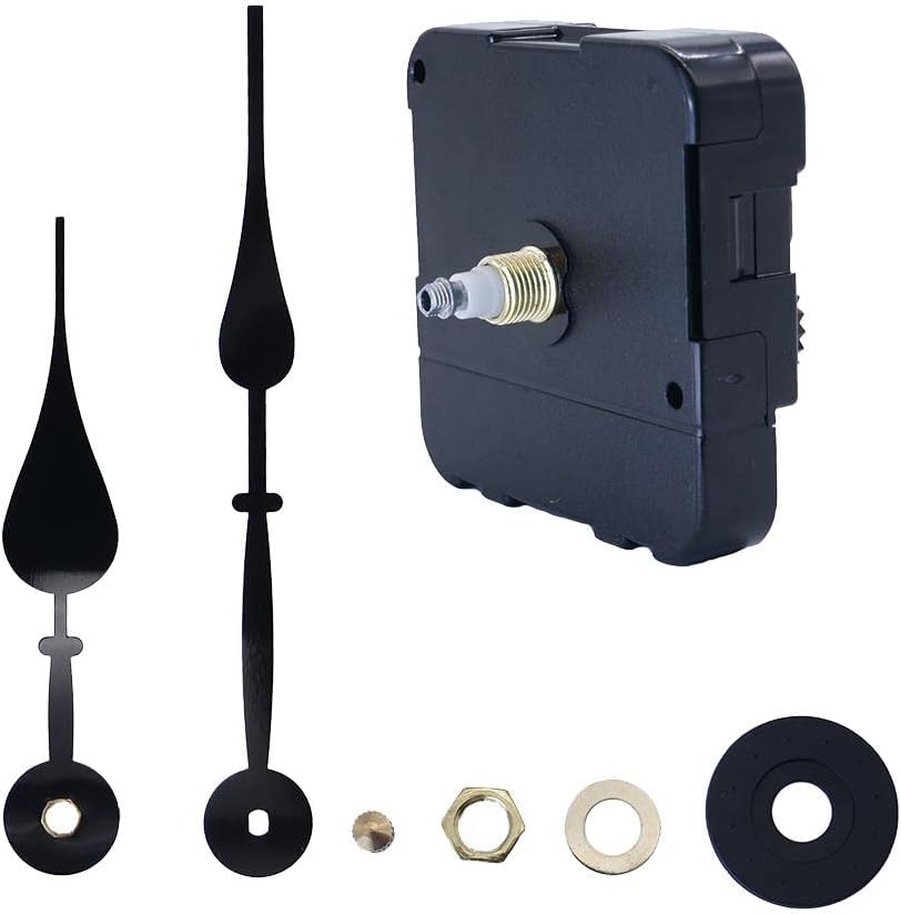Tongina Quartz Clock Movement with Hands to Fit Dials Up (Shaft Length 0.6inch/15mm)