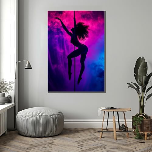 Tableau pole dance pour décoration de studio de danse et salon moderne - 2