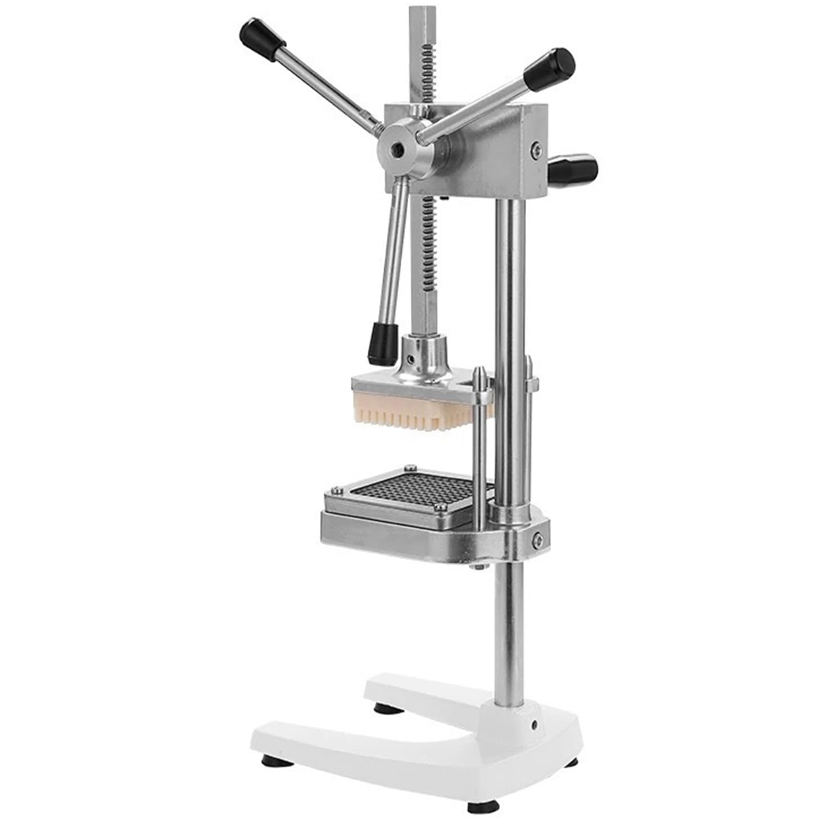 Elektrischer Gemüseschneider, kommerzieller Gemüse- und Obstzerkleinerer, vertikale Pommes-Frites-Schneidemaschine, manuelle Pommes-Frites-Schneidemaschine, benutzerfreundlicher Griff, U-för
