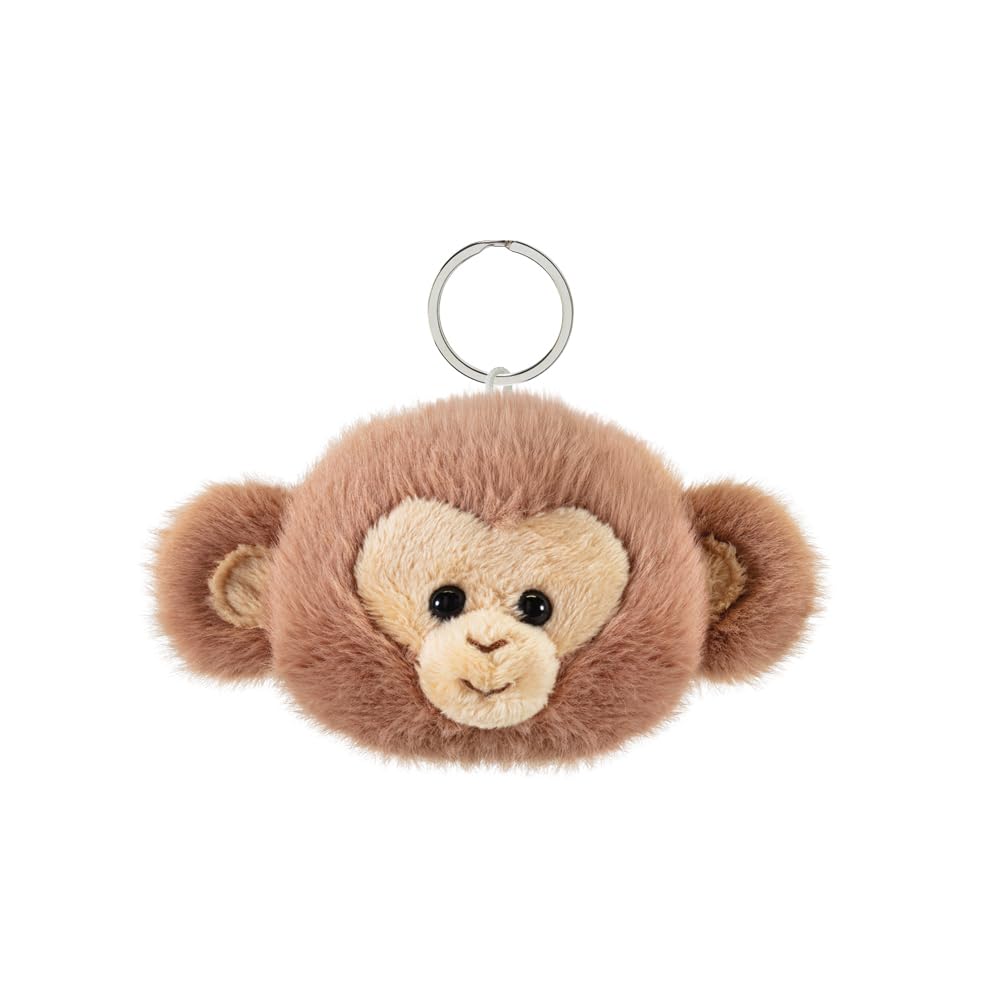 Trudi Keyring Monkey Yellow Heart | Plush animals gift idea | Heart Animals | 13x15x5 cm size XXS | model 51556