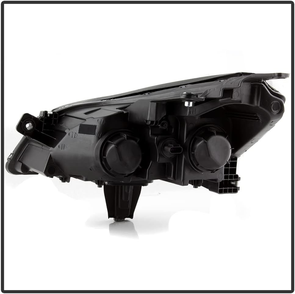 ACANII - For 2009-2012 Chevy Traverse LS/LT Black Headlights Headlamps Replacement Driver & Passenger Side