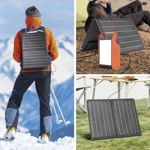 Takki 120W Peak Solar Generator Portable Power Station with Solar Panels 21W Included, 83Wh Solar Power Bank Charger AC Outlet for Camping Emergency Outdoor Tent - Image 6