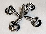 American Car and Truck Security License Plate Screws • Stainless Steel