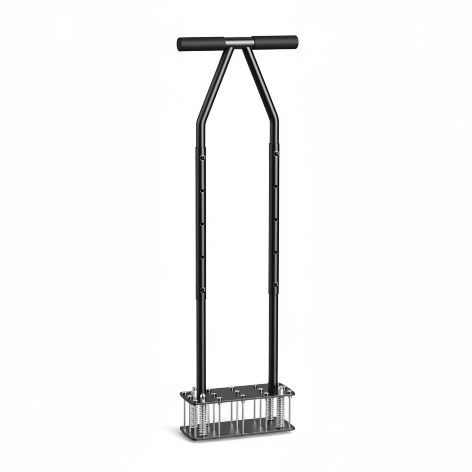 Aireador de Césped Manual Autolimpieza Aireador de Núcleo Soporte con Resorte Resorte