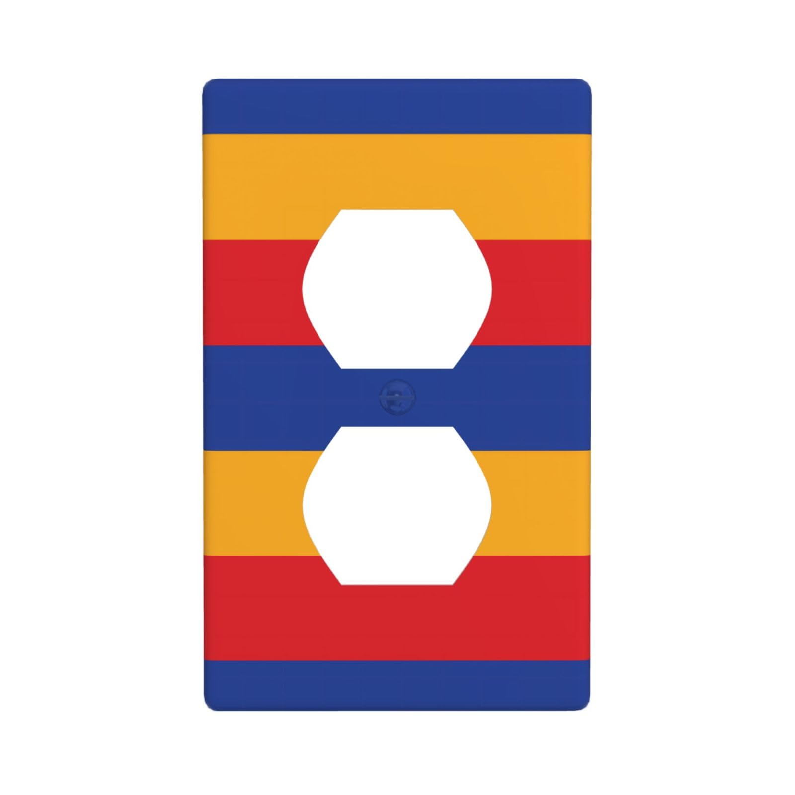 Flag of Armenia Unbreakable Polycarbonate Switch Plate-1 Gang Screwless Wall Plate for Home Office