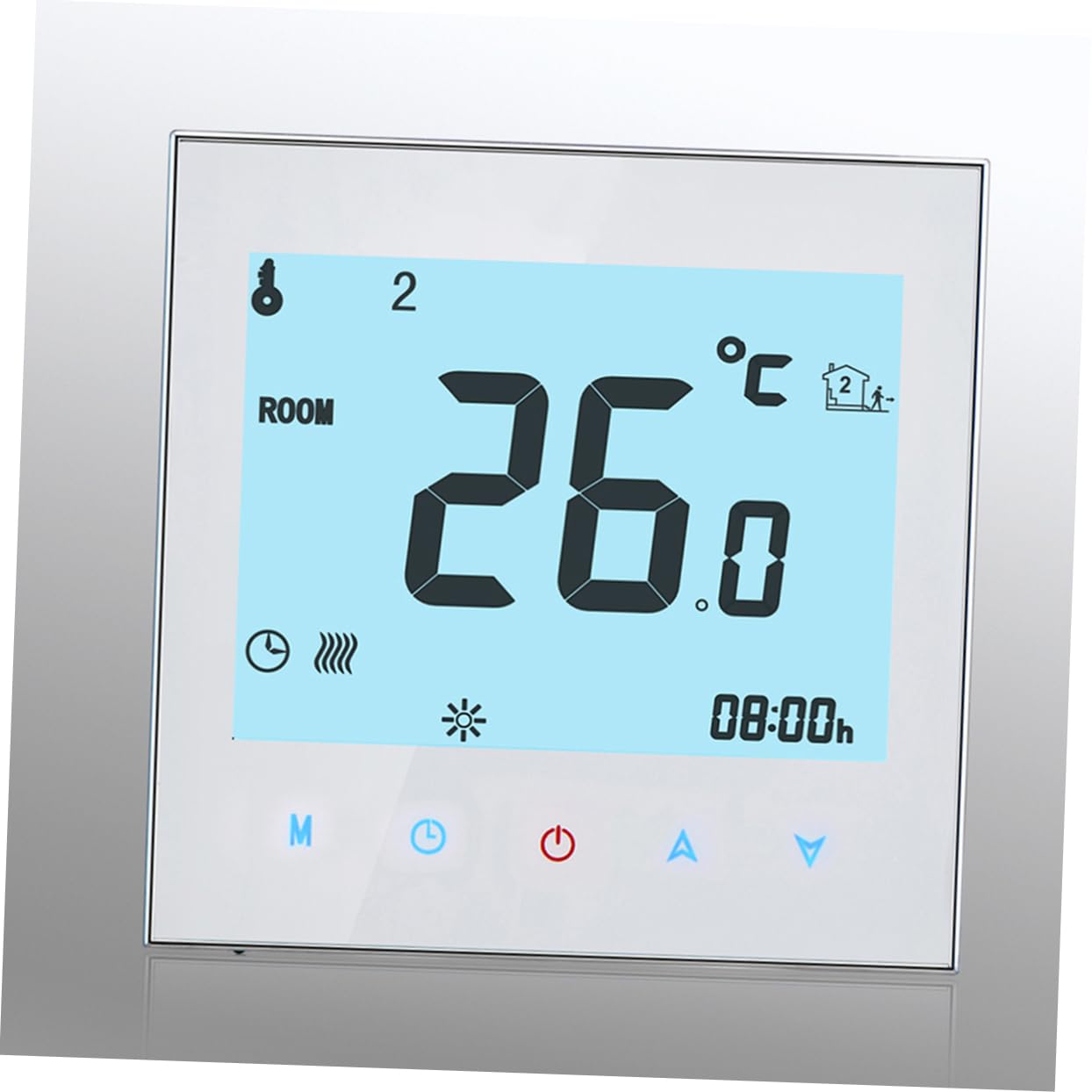 Programmierbarer Digitaler Thermostat Für Heizsysteme Mit Touchscreen-Funktion Ntc-Sensor Für Luft Und Bodentemperatur LCD-Display Einfach Zu Bedienen Und Direkt Anschließbar