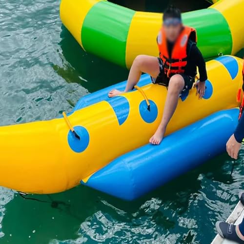 Dxysyldrun 8 People,Inflatable Water Banana Boat, Towed PVC Floating Inflatable