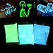 Fluorescent Powder, 100g Professional Luminescent Pigments Phosphorescent Color Photoluminescence Non- Aluminate Neon Lights Nights in Dark Pigments(Yellow Green)