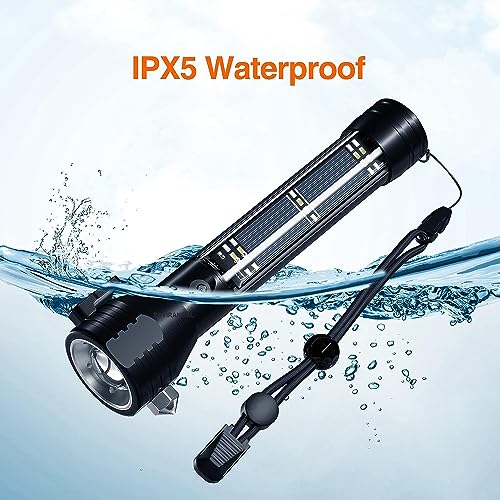 Image of Aluminium 7 Mode Rechargeable Solar Led Torch Flashlight Use for Car Emergency Power Bank, Car Emergency Tool with Window Breaker, Magnet, Cutter, Compass with Hammer